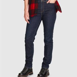 Eddie Bauer Fleece lined Women's Dark Blue Jeans